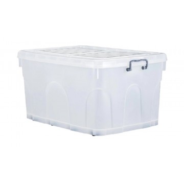 Storage Box w/Wheels (79 x 54 x 39.5cm) 124L