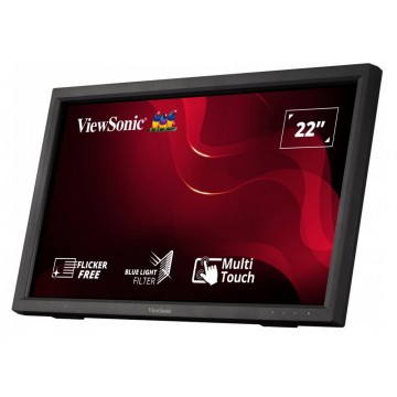 ViewSonic Ergonomic Full HD TN-Panel TD2223 Business Infrared Touch Monitor 22