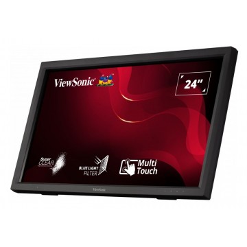 ViewSonic Ergonomic Full HD VA-Panel TD2423 Business Infrared Touch Monitor 24