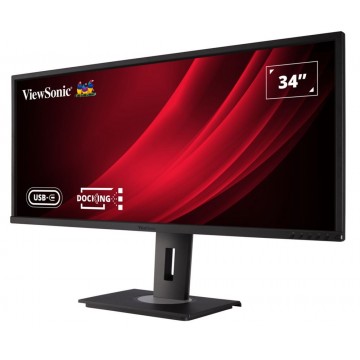 ViewSonic Ergonomic USB-C UWQHD VA-Panel VG3456 Business Docking Monitor 34
