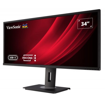 ViewSonic Ergonomic USB-C UWQHD VA-Panel VG3456 Business Docking Monitor 34"