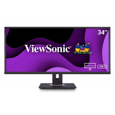 ViewSonic Ergonomic USB-C UWQHD VA-Panel VG3456 Business Docking Monitor 34"