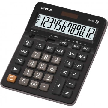 Casio Desktop Calculator (207.5 x 159 x 34.3mm) GX-12B 12 Digits