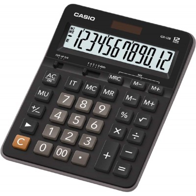 Casio Desktop Calculator (207.5 x 159 x 34.3mm) GX-12B 12 Digits