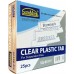 Suspension File Tabs (25 Tabs) Clear - 1