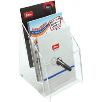 STZ Acrylic 3-Tier Brochure Holder A5 Vertical