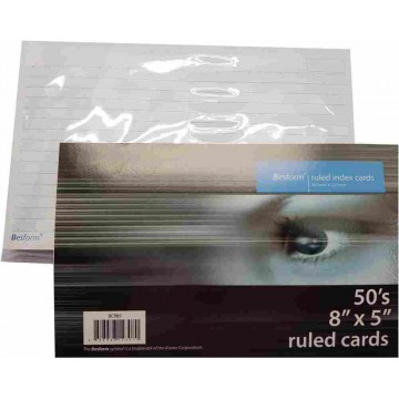 Besform Ruled Index Cards (8