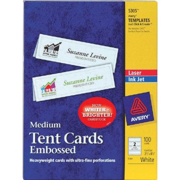 Avery Medium Tent Cards 100'S (2.5