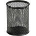 Mesh Pen Holder (8 x 8 x 9cm) Round Black - 1