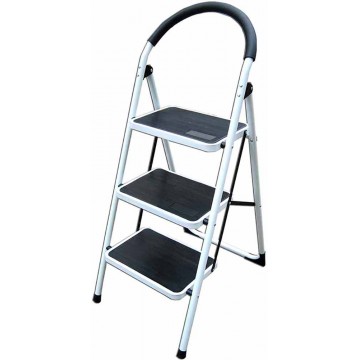 3-Step Foldable Steel Ladder w/Grip