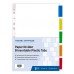 HnO Paper Divider (5 Insertable Colour Plastic Tabs) A4 - 1
