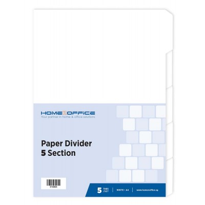 HnO Paper Divider (5 Section) A4 White