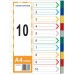 HnO PP Index Divider (10 Colour) A4 - 1