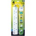 Daiyo 4-Way Portable Extension Socket Cable LED 3.0m - 1