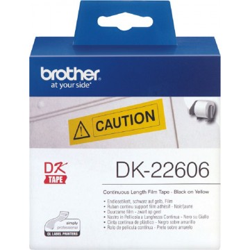 Brother Label Tape DK-22606 (62mm Yellow Continuous Film) - Pre-Order Only