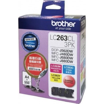 Brother Ink Cartridge (LC263CL-3PK) Colour