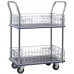 2-Tier Double-Handle Trolley Cart w/Mesh Basket (820 x 480 x 1010mm) 220kg - 1