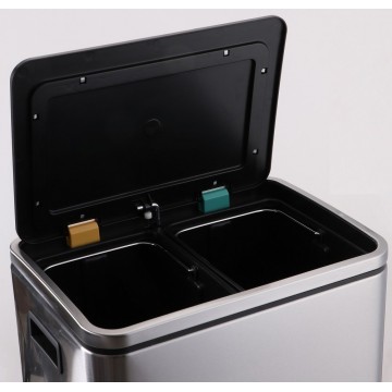Stainless Steel Waste Bin w/Pedal (40.0 x 33.0 x 52.0cm) 30L