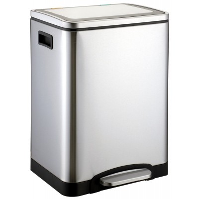 Stainless Steel Waste Bin w/Pedal (40.0 x 33.0 x 52.0cm) 30L