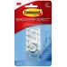 3M Command 17096CLR-ES Damage-Free Hanging Clear Crystal Hook Large 1.8 kg - 1