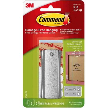 3M Command 17047 Damage-Free Picture Hanging Sticky Nail Sawtooth Hanger 2.2kg