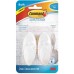 3M Command BATH18-ES Damage-Free Hanging Bathroom Hook w/Water Resistant Strips Medium 2’S 1kg - 1