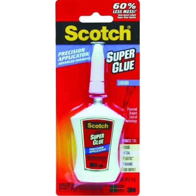 3M Scotch Advanced Formula Super Glue AD124 (Liquid) Precision Applicator