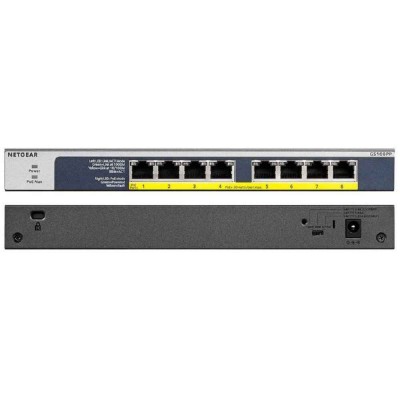 NETGEAR 8-Port PoE/PoE+ Gigabit Ethernet Unmanaged Flexible Switch GS108PP