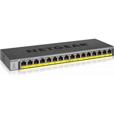 NETGEAR 16-Port PoE/PoE+ Gigabit Ethernet Unmanaged Flexible Switch GS116PP - Pre-Order