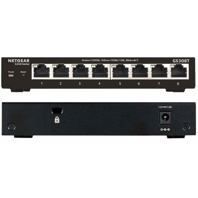 NETGEAR 8-Port Gigabit Ethernet Smart Managed Pro Switch GS108T