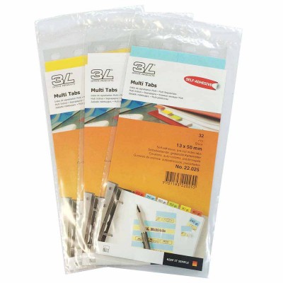 3L Multi Tabs (13 x 50mm) Colour