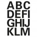 Herma Letters 25mm A-Z Weatherproof Film Black 2S - 1
