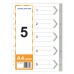 HnO PP Index Divider (1-5) A4 Grey - 1