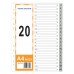 HnO PP Index Divider (A-Z) A4 Grey - 1