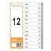 HnO PP Index Divider (Jan-Dec) A4 Grey - 1