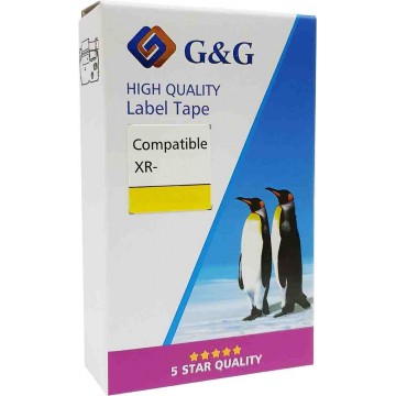 G&G Compatible Casio EZ-Label Printer Tape Cartridge 12mm