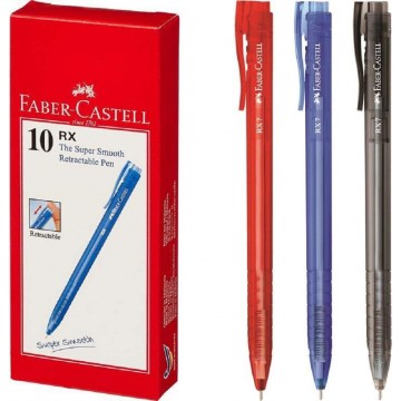 Faber-Castell RX7 Ballpoint Pen 0.7mm (10 Pens) Retractable