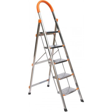 5-Step Foldable Aluminium Anti-Slip Ladder 1220mm