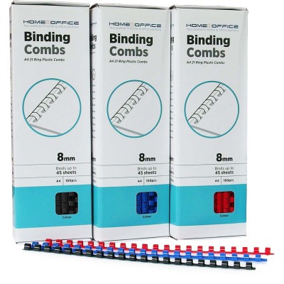 HnO Plastic Binding Ring A4 100'S 8mm