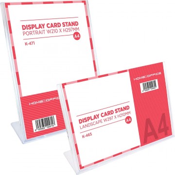 HnO Display Card Stand A4 (Portrait, Landscape)