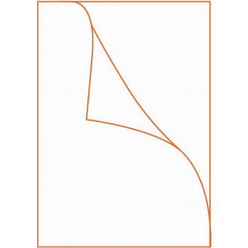 HnO PVC L-Shape Folder (25 Folders) FS/F4 Clear