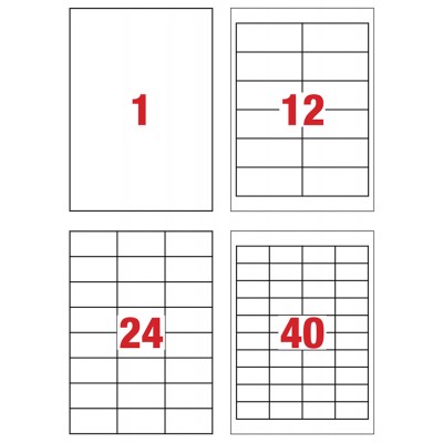 Mayspies Transparent Labels 25'S A4
