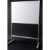Mobile Magnetic Whiteboard (90 x 180cm) Aluminium Frame Single-Sided - With Installation - 1