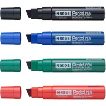 Pentel N50XL Extra Broad Point Permanent Marker Chisel
