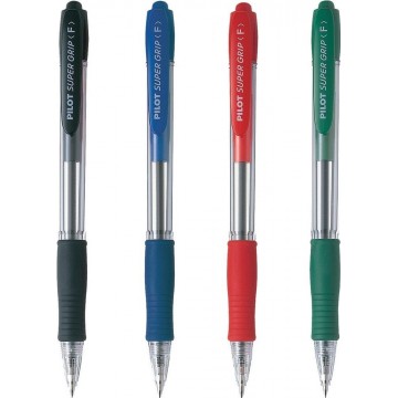Pilot Super Grip Ballpoint Pen Fine Retractable