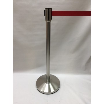 Queue Pole w/Belt & A4 Signage Board 1.35m Queue Pole w/Belt & A4 Signage Board 1.35m