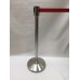 Queue Pole w/Belt & A4 Signage Board 1.35m - 1