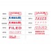Shiny OA Pre-Inked Stamp (ENTERED, EMAILED, FILED, FAXED, ISSUED etc) - 1