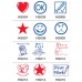 Shiny Teacher Pre-Inked Stamp (Passed, Well Done, Very Good, Star, Excellent etc) - 1