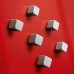 Glass Board Cube Magnet (6 Pieces) Extra-Strong (1 x 1 x 1cm) - 1